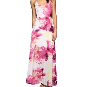 Diesel Tropics Floral Silk Maxi Dress